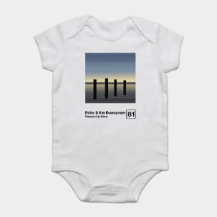 Echo & The Bunnymen / Minimalist Style Graphic Artwork Poster Design Baby Bodysuit